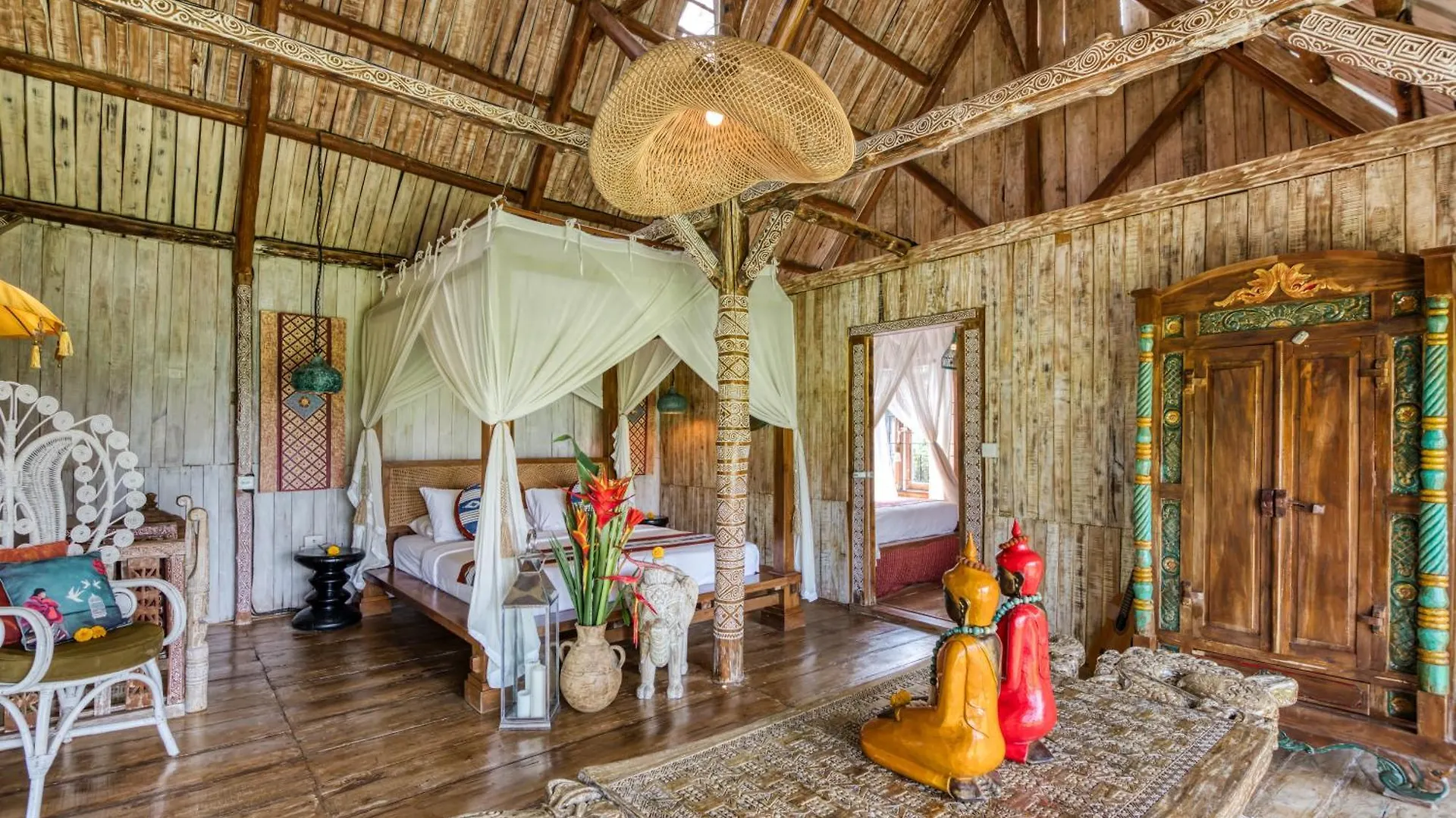 مزرعة للإقامة The Rice Joglo Eco-Stay أوبود إندونيسيا